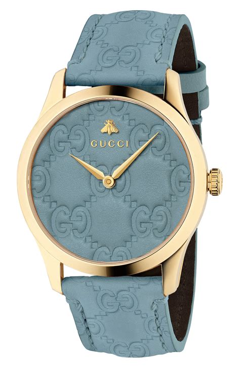 gucci watch f2022l|Gucci g timeless leather watch.